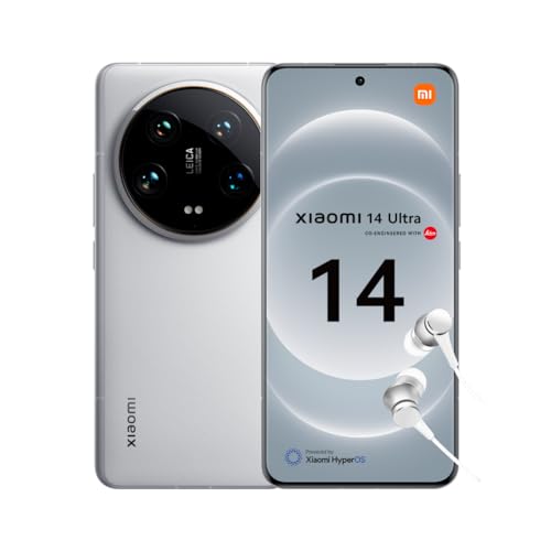 25% DESCUENTO Xiaomi 14 Ultra – Smartphone de 16+512 GB, Lentes Leica Summilux, Snapdragon 8 Gen 3, Pantalla AMOLED 6.73» 120Hz, HyperCharge 90W, Blanco (Versión ES)