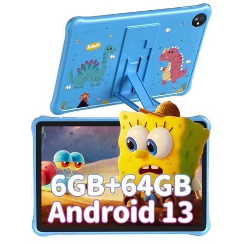 Blackview Tab 30 Kids Tablet Niños 10 Pulgadas WiFi 6, Android 13 6 GB + 64 GB/TF 2TO Control Parental, Tableta Táctil GMS Certified/Widevine L1/8MP+5MP/5100mAh, Tableta Educativa para Niño