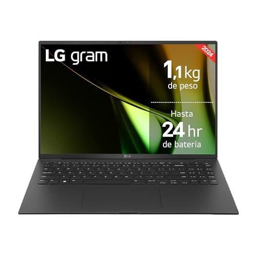 42% DESCUENTO LG Gram 16ZD90S G.AX75B Portátil Ultraligero de 40.6 cm (16″) 2560×1600, Panel IPS Antirreflejo, Intel Core Ultra 7, 16 GB RAM, 512GB SSD, 1199 g, Batería 24 horas, FreeOS, Negro Obsidiana