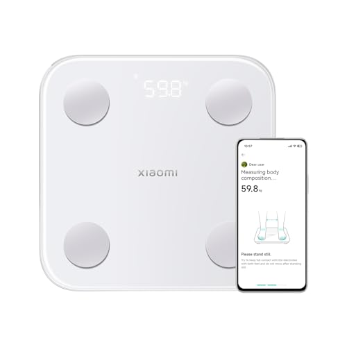 50% DESCUENTO Xiaomi Body Composition Scale S400 Báscula de baño con medición de doble frecuencia, 25 indicadores de salud, hasta 150 kg y 100 gr de precisión, app Xiaomi Home, blanco (Versión ES)