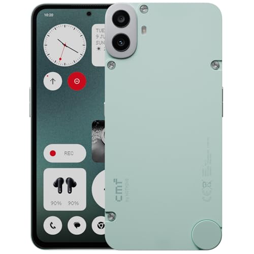 27% DESCUENTO CMF Phone 1 8+128GB Smartphone con cámara Trasera Sony de 50 MP con Ultra XDR, Pantalla Super AMOLED de 6,67″ y Nothing OS 2.6 Verde Claro