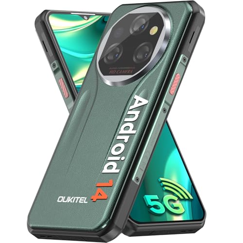 23% DESCUENTO OUKITEL WP39 Movil Resistente 5G, 24GB RAM+256GB ROM Móvil Irrompible Android 14, Batería 11000mAh/18W Teléfono Movil, 6.6» FHD+ 2.4K, Cámara 64MP+32MP, Dual SIM/GPS/Fingerprint/NFC/OTG