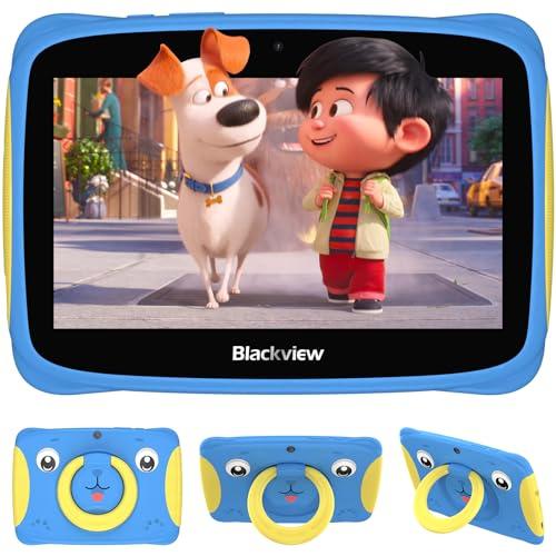 Blackview Tablet para Niños 7 Pulgadas, Android 13 Tablet Tab3Kids, 4GB RAM 32GB ROM Tablet, Google GMS/Bluetooth 5.0/Doble Cámara/Control Parental/Wi Fi/Niños Tablet Infantil con Funda 2024