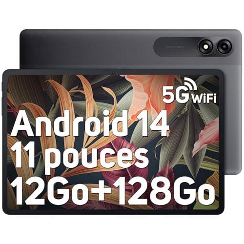 Blackview Android 14 Tablet Tab90Wifi, 12GB RAM 128GB ROM/2TB TF 11 Pulgadas Gaming Tablets, Widevine L1/8200mAh/Face ID/5G WiFi/8MP+13MP/Bluetooth 5.0/2 Altavoces/3.5mm Jack/Octa Core Tablet