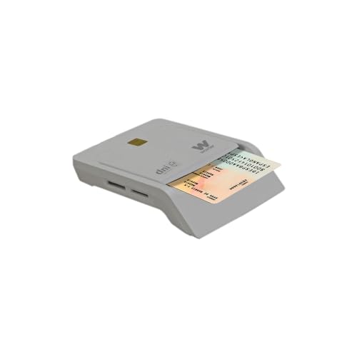 52% DESCUENTO Woxter Lector Dni Combo Lector DNI electrónico 3.0 y 4.0, Compatible con Las Tarjetas Smart Cards o Tarjetas Inteligentes, con 3 Ranuras para Tarjetas, Color Blanco