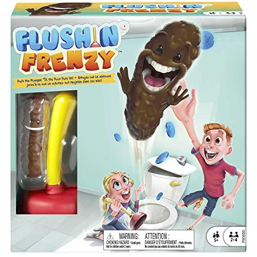 41% DESCUENTO Mattel Games Baño Boom, ¡Atrapa la Caca!, juego de mesa infantil (Mattel FWW30)