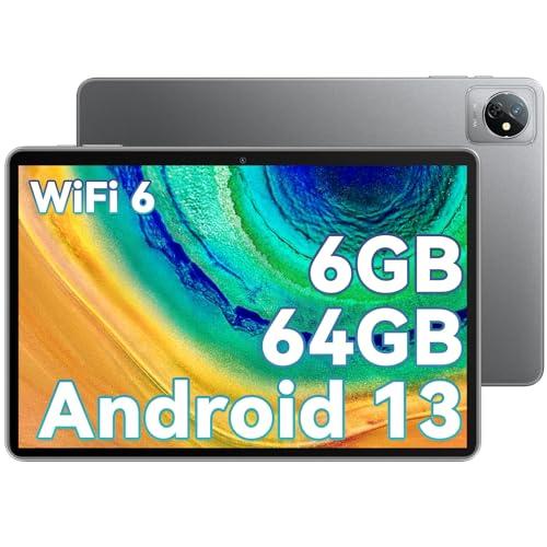 Blackview Tab 30 WiFi Tablet Android 13, Tablet 10 Pulgadas, WiFi6, Quad Core Tablets, 6GB RAM 64GB ROM/TF 1TB, Widevine L1 FHD+ Tabletas, Cámara Dual/5100mAh/BT 5.2/Google GMS/Tipo C 2024 PC Tablet