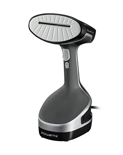 56% DESCUENTO Rowenta Access Steam+ DR8150 Cepillo de vapor, plancha vertical 1600 W, depósito 190 ml, elimina arrugas, olores y desinfecta, accesorio prendas delicadas y gruesas, cable de 3 m, Gris / Negro