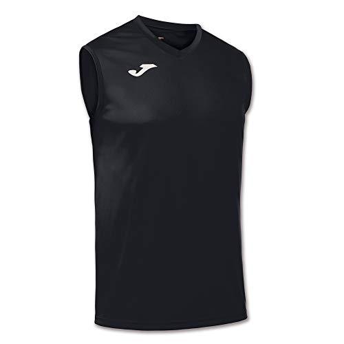53% DESCUENTO Joma Camiseta Deportiva Sin Manga Hombre Ligera y Transpirable Ideal para Todo Tipo de Deporte, Combi, Negro, L