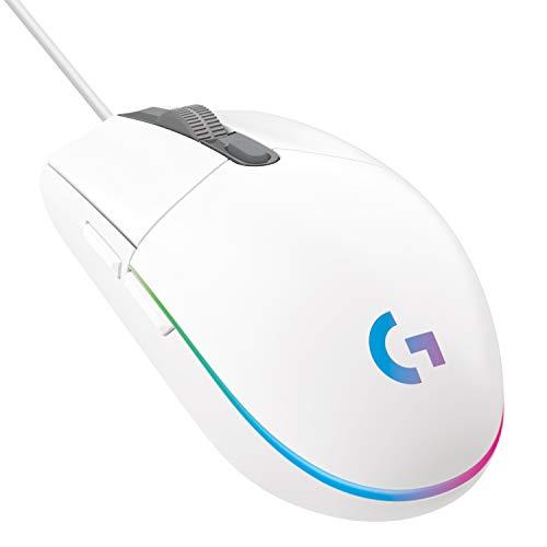 66% DESCUENTO Logitech G203 LIGHTSYNC Ratón USB Gaming con Iluminación RGB Personalizable, 6 Botones Programables, Captor 8K para Gaming, Seguimiento de hasta 8,000 DPI, Ultra ligero Blanco