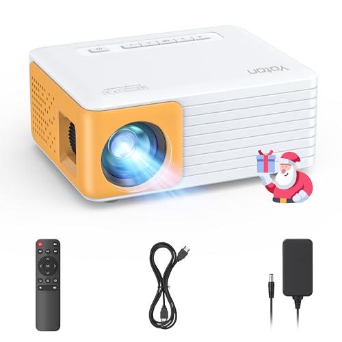 30% DESCUENTO Yoton Mini Proyector Portátil Soporta Full HD 1080P, Y3 Proyector Compatible con Móviles, Teléfonos, PC, PS5 y Xbox, Entradas USB, HDMI, SD, AV
