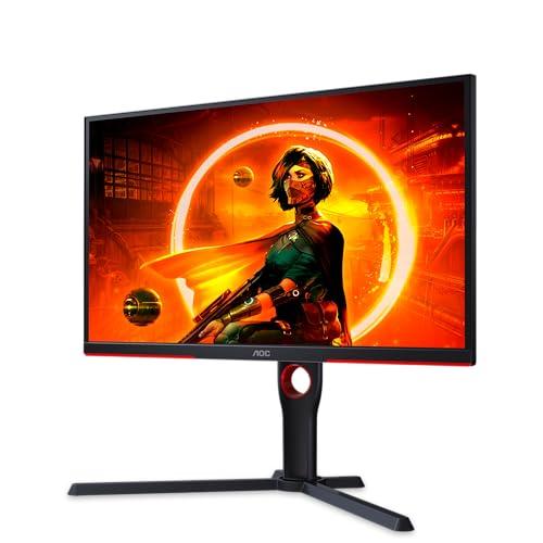 31% DESCUENTO AOC Gaming 25G3ZM/BK Monitor FHD de 25″, 240 Hz, 0.5 ms MPRT, Plano, FreeSync Premium, Ajustable (VA, 1920×1080, HDMI 2.0 x 2, DisplayPort 1.2 x 1, Headphone out (3.5mm)) negro/rojo