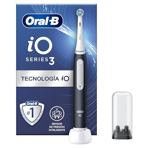 40% DESCUENTO Oral B iO 3N Cepillo de Dientes Eléctrico con Mango Recargable, 1 Cabezal y Estuche de Viaje, Diseñado por Braun, Regalos Originales Mujer y Hombre Negro