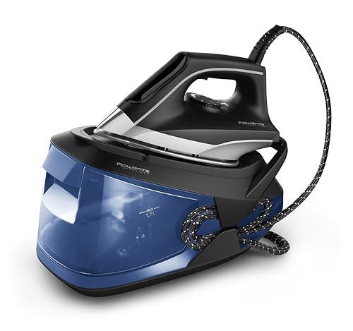 55% DESCUENTO Rowenta Centro de planchado Turbosteam Potencia 2600W, salida vapor 120g/min, golpe vapor 350g/min, vapor vertical, modo Eco, suela MicroSteam400 láser, depósito extraíble XL 1,7L, VR8325