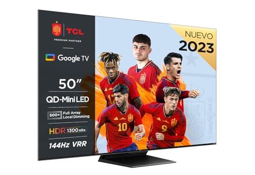 45% DESCUENTO TCL 50QM8B TV MiniLED 50”, QLED, 144Hz, 4K HDR Premium 1250nits, Google TV, Dolby Atmos, Onkyo y Game Master Pro 2.0