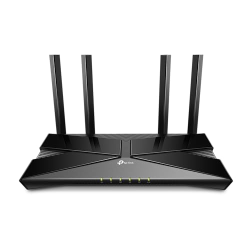 45% DESCUENTO TP Link Archer AX58 Router WiFi 6 AX3000, Doble Banda 2.4Ghz/5Ghz,1xWAN/4xLAN Puertp Gigabit, WPA3, OFDMA, WPS, Latencia Ultrabaja, HomeShield, Tecnología OneMesh, Negro