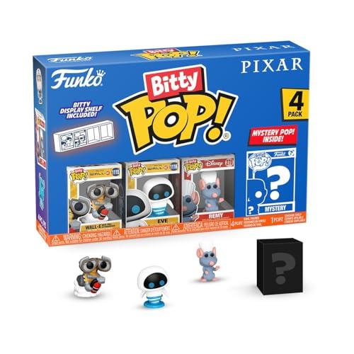 44% DESCUENTO Funko Bitty Pop! Pixar Wall E 4PK Wall E, Eve, MO Y una Minifigura Misteriosa Sorpresa 0.9 Inch (2.2 Cm) Pixar Collection Coleccionable Repisa Apilable Incluida Idea de Regalo