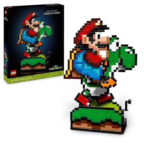 21% DESCUENTO LEGO Super Mario World: Mario y Yoshi Kit de Maquetas para Adultos para Colección de Nintendo, Figuras Pixeladas, Regalo para Hombres y Mujeres, Decoración del Hogar y la Oficina 71438