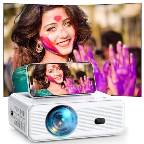 29% DESCUENTO Mini proyector con WiFi y Bluetooth, AMEELA Proyector 1080P para películas, corrección Trapezoidal, Zoom, Cine en casa, proyector portátil Compatible con Memoria TV, USB, HDMI, iOS, Android