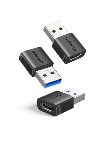 25% DESCUENTO UGREEN Adaptador USB a Tipo C 3 Pack 10Gbps Convertidor USB A Machoa a USB C Hembra 3.2 Compatible con iPhone 14 Plus Pro MAX CarPlay MacBook iPad Pro Galaxy