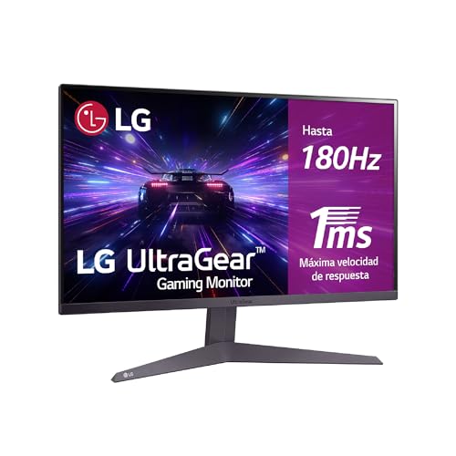 36% DESCUENTO LG 24GS50F B Monitor Ultragear, 24″, Panel VA: (1920 x 1080), 16:9, 180 Hz, 1 ms, Tecnología AMD FreeSync, HDR10, Black Stabilizer, Color Morado Grisáceo
