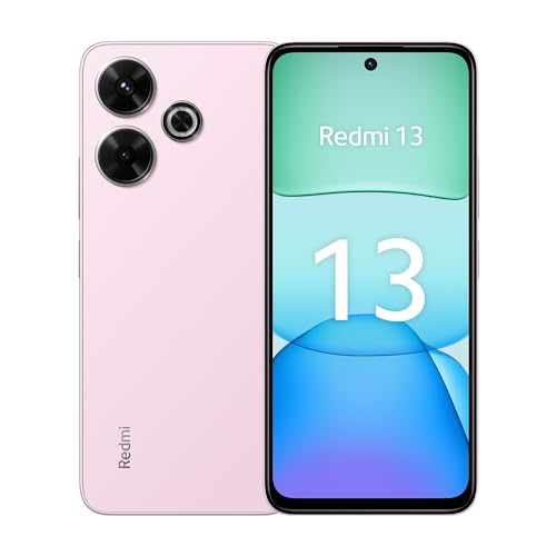 39% DESCUENTO Xiaomi Redmi 13 Smartphone de 6+128GB, MediaTek Helio G93 Ultra, Pantalla de 6,79″ FHD+, cámara de 108MP, Carga rápida de 33W, Rosa (Versión ES)