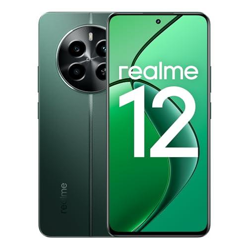 30% DESCUENTO realme Teléfono Móvil 12 4G 8+256 GB,Procesador Qualcomm Snapdragon 685,Pantalla AMOLED ultrafluida de 120 Hz, Sony LYT 600 OIS Portrait Camera,Gran batería de 5000 mAh,Verde,sin Adaptador