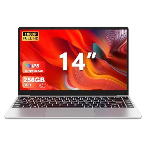 80% DESCUENTO Ordenador Portátil 14 Pulgadas Win 11 con 5G WiFi,6GB RAM 256GB SSD Expansión SSD 1TB(Up to 2.8Ghz)BT4.2 3.0 Transmisión Puerto 1920×1080 Portátiles FHD Buenos & Mini Puerto Multimedia con ratón Plata