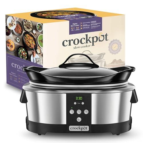 53% DESCUENTO CrockPot SCCPBPP605 050 Olla de cocción Lenta Digital para Preparar Multitud de Recetas, 230 W, 5.7 litros, Slow COOKER6QOBLONG