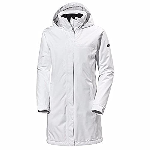 48% DESCUENTO Helly Hansen Women Aden Insulated Coat Waterproof, Windproof and Breathable Fabric, Full Zip Jacket with Fully Sealed Seams, White, Medium