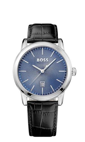 33% DESCUENTO BOSS Reloj Analógico de Cuarzo para Hombre con Correa en Piel Negro   1513400