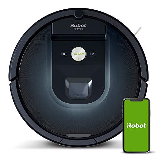 OFERTÓN SUPREMO 84% DESCUENTO iRobot Roomba 981, Robot Aspirador para Pelo de Mascotas con Gran Potencia de succión 1 y cepillos de Goma antienredos, Conexión WiFi, Programable por App y Compatible con Alexa, Color Azul