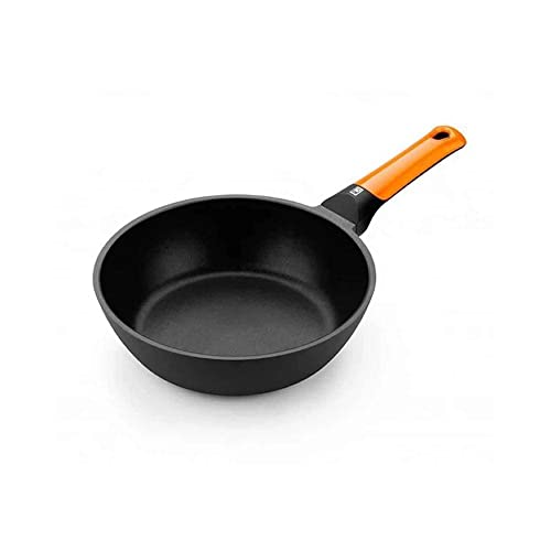 37% DESCUENTO BRA Efficient Orange Sartén honda 24 cm, aluminio fundido con antiadherente Platinum Plus, apta para todo tipo de cocinas incluida inducción, libre de PFOA
