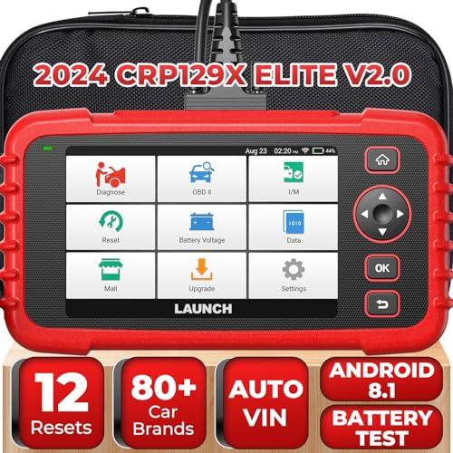 20% DESCUENTO LAUNCH CRP129X V2.0 OBD2 Escáner, Herramienta de Diagnóstico Escaneo Coche, Reset Aceite EPB SAS TPMS Codificación de Inyectores y Ajuste Acelerador AutoVIN, Actualización Gratuita de por Vida