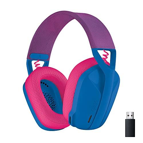 47% DESCUENTO Logitech G435 Auriculares Inalámbricos LIGHTSPEED para Gaming   Ligeros, micrófono integrado, Batería de 18 horas, Compatibles con Dolby Atmos, Bluetooth, PC, PS4, PS5, Móvil   Azul