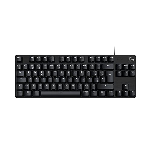 43% DESCUENTO Logitech G413 TKL SE Teclado Mecánico Gaming Teclado Compacto Retroiluminado con Interruptores Mecánicos Táctiles, Anti Ghosting, Compatible con Windows, macOS, Disposición QWERTY Español Negro