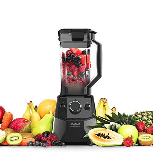 58% DESCUENTO Cecotec Batidora de Vaso Power Black Titanium 2600MAX Pro. 2600W de Máxima Potencia, 8 Hojas con Recubrimiento de Titanio Negro, 3 Programas y Jarra de Tritan de 2 Litros, Libre BPA