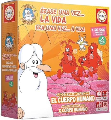 Educa Érase una Vez La Vida, Juego de Mesa Familiar Educativo con más de 300 Preguntas y respuestas sobre anatomía y biología, A Partir de 6 años (18855)