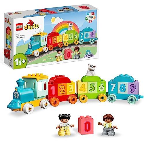 30% DESCUENTO LEGO 10954 DUPLO Tren de los Números: Aprende a Contar, Juguete Educativo para Construir, Perrito y Figuras para Niños y Bébes de 1.5 Años o Más