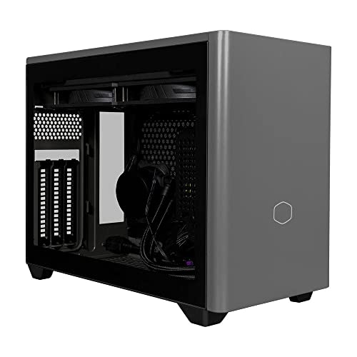 23% DESCUENTO Cooler Master MasterBox NR200P MAX Mini ITX Caja de PC Panel Vidrio Templado, Refrigeración CPU AIO 280mm, PSU SFX Gold 850W 80 PLUS (fully modular), Soporte GPU Vertical c/ Cable Riser PCI e4.0x16