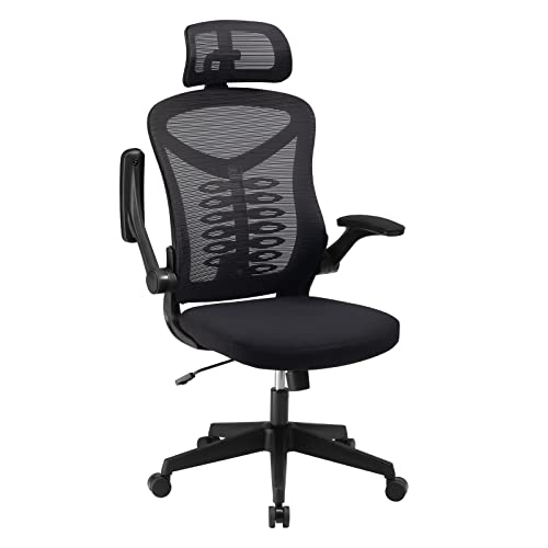 21% DESCUENTO Magic Life Silla de Escritorio Sillas de Oficina Reposabrazos abatible de 90 ° Silla ergonómica para computadora Soporte Lumbar Altura Ajustable Giratoria de 360 ° Mecedora