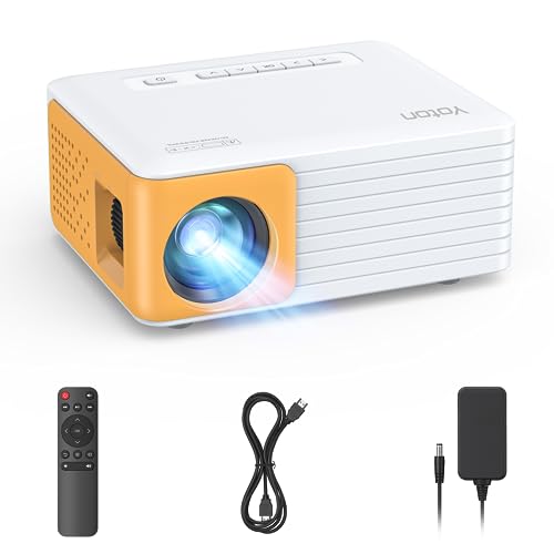 32% DESCUENTO Yoton Mini Proyector Portátil Soporta Full HD 1080P, Y3 Proyector Compatible con Móviles, Teléfonos, PC, PS5 y Xbox, Entradas USB, HDMI, AV