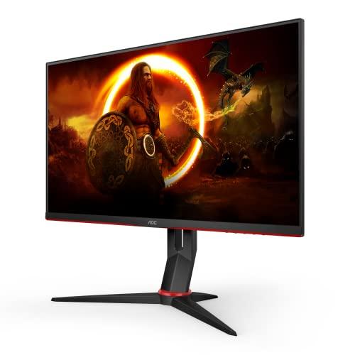 50% DESCUENTO AOC Gaming 27G2SP Monitor FHD de 27 Pulgadas, 165 Hz, 1 ms, FreeSync Premium (1920 x 1080, HDMI, DisplayPort), Color Negro y Rojo