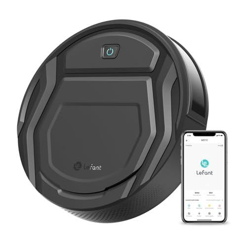 62% DESCUENTO LEFANT Robot Aspirador 2200Pa, Aspirador Robot Autonomía de 120Mins, WiFi/App/Alexa, Sensor Mejorado de Anticolisión/Caída Navegación Inteligente, Delgado y Silencioso, 6 Modos de Limpieza M210 Pro