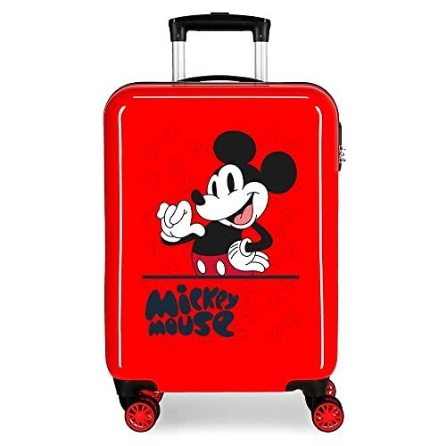 46% DESCUENTO Disney Mickey Mouse Fashion Maleta de cabina Rojo 38x55x20 cms Rígida ABS Cierre de combinación lateral 34L 2 kgs 4 Ruedas dobles Equipaje de Mano