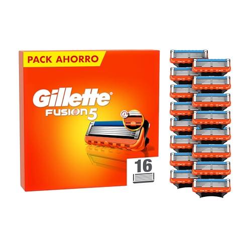 38% DESCUENTO Gillette Fusion5 Manual Recambios para Maquinillas de Afeitar para Hombre, 16 Recambios
