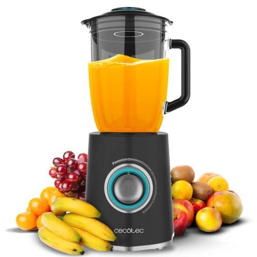 20% DESCUENTO Cecotec Batidora de Vaso Power Black Titanium 1300Max W. 1300 W, 2 Velocidades, Cuchilla de 4 Hojas Con Recubrimiento de Titanio Negro, Jarra de 1,5 L, Función Pulse Tritura y Pulveriza, Picahielo
