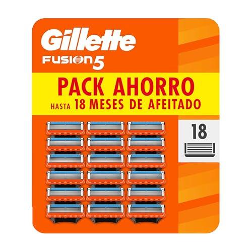 25% DESCUENTO Gillette Fusion5 Cuchillas De Recambio Para Maquinillas De Afeitar Para Hombre, 18 Cuchillas De Recambio Para Maquinillas De Afeitar