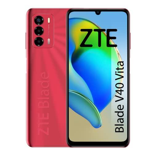 46% DESCUENTO ZTE BLADE V40 VITA ROJO 4G / 6,745 HD+ / OC 1,6GHZ / 128GB ROM / MEMORY FUSION TECHNOLOGY 4GB / 48+2