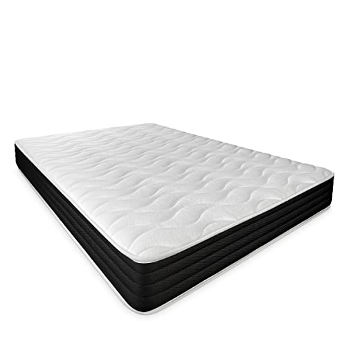 21% DESCUENTO DUÉRMETE ONLINE Colchón Viscoelástico Pocket Visco Reversible (Cara Invierno Verano) Firmeza Dureza Media Alta, Grosor 20cm, Antiácaros, Antibacerias e Hipoalergénico, 90×190